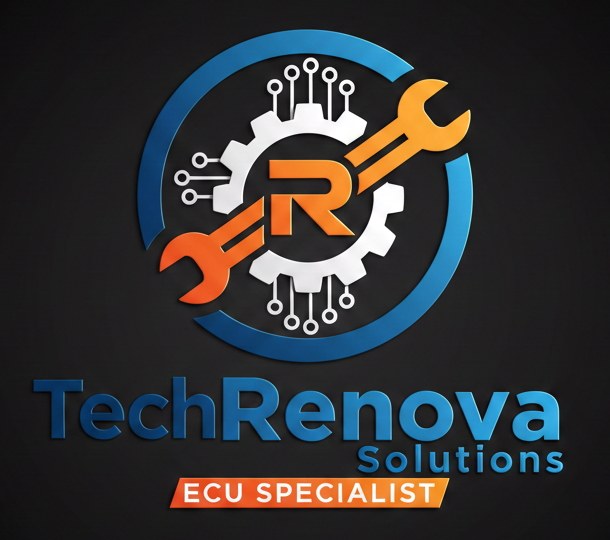 Logotipo de TechRenova Solutions, especialista en ECU
